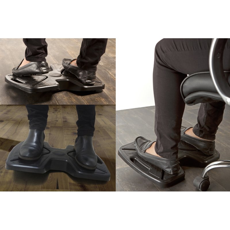 UNiLUX repose-pieds UPDOWN, inclinable, noir, 450×300 mm